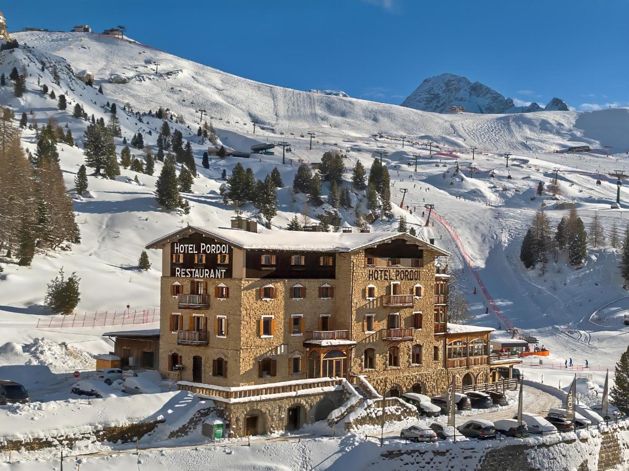 Hotel Pordoi Passo Pordoi Vegetarian Hotel Canazei Exteriér fotografie